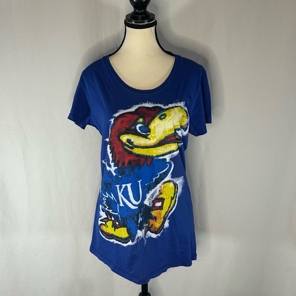 My U KU Graffiti Jayhawk NCAA Fan Gear Kansas University Sz Lg